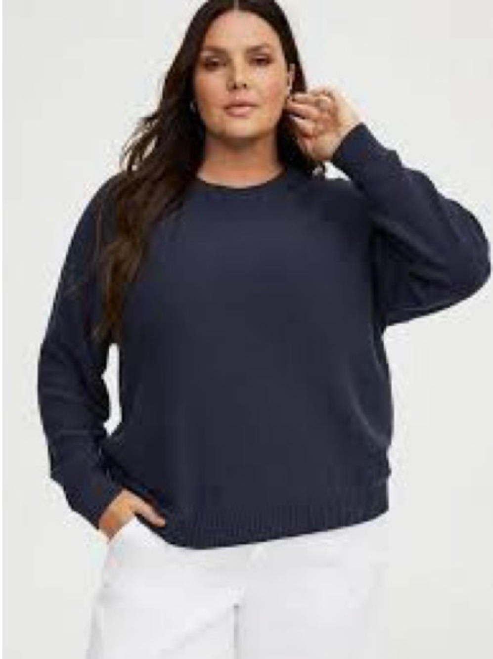 torrid Navy Crewneck Sweater